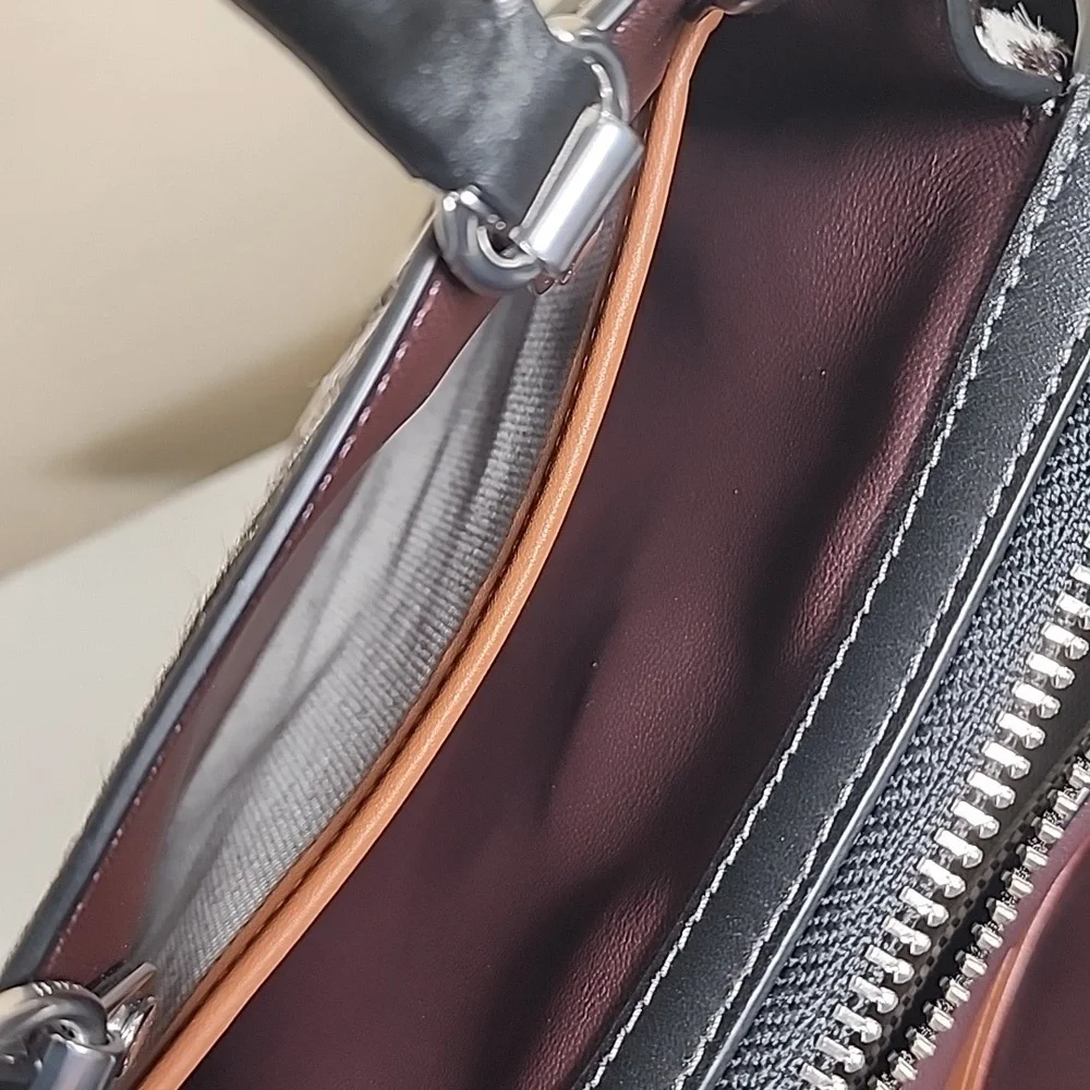 Coach Rogue 20 In Haircalf With Zebra Print - Picture 14 of 16